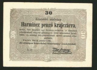 Hungary 30 Pengo Krajcar 1849 Rare