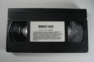 The Midnight Hour Collector ' s Edition VHS Tape - Red Clamshell RARE Horror Cult 5