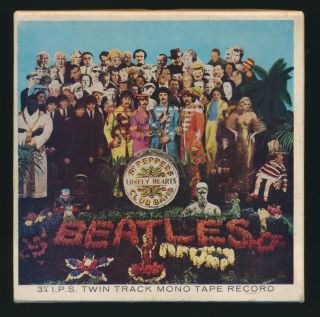 Beatles Rare 1967 Uk Sgt Peppers Lhcb 4 " Mono Reel To Reel Tape Near