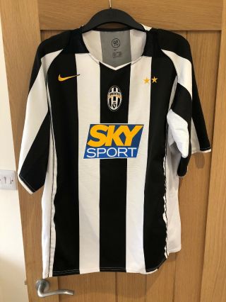 Rare Retro Vintage Nike Juventus Home Football Shirt 2004/05 Mens Extra Large Xl