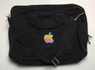 Vtg Rare Apple Macintosh Carrying Case Bag Apple Mac Logo Large