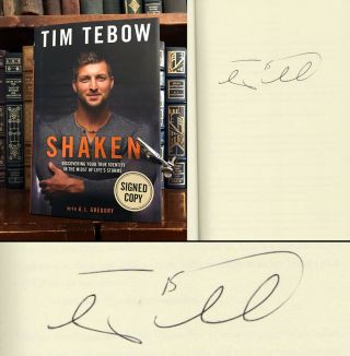 Shaken By Tim Tebow Signed Edition Christianity Denver Broncos 1st/1st Rare