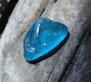 Rare,  Electric Blue Xl & Frosty Seaglass Nugget From The Sea Of Japan,  Russia