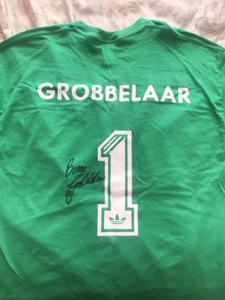 Bruce Grobbelaar Liverpool Signed Number 1 Shirt Rare
