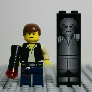 Lego Star Wars Collectible Han Solo & Carbonite Minifigure Rare
