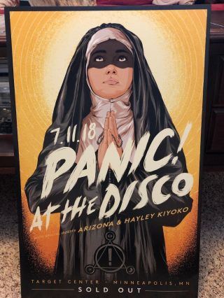 Panic At The Disco Minneapolis Poster/ Out/ 7 - 11 - 18/ Rare‼️
