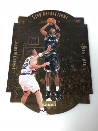 1997 Ud Upper Deck Anfernee “penny” Hardaway Star Attractions Gold Die Cut Rare