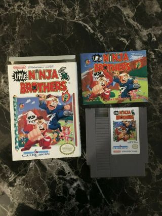 Little Ninja Brothers Cib Complete Nes Extremely Rare