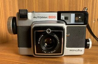 Rare Vintage Minolta 800 Rokkor 38mm F2.  8 Lens Autopak Camera Photography Film