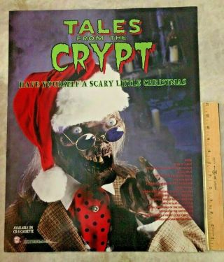Tales From The Crypt Rare Promo Poster 20.  5 " X 16.  5 " 1994 Scary Christmas