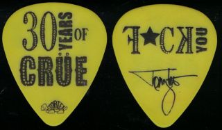 Motley Crue - - Very Rare Tommy Lee 2011 Tour Guitar Pick 30 F In 