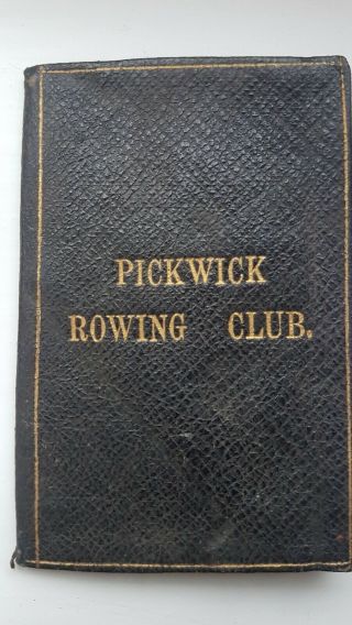 Pickwick Rowing Club River Thames Hammersmith London 1878 Rare Members Booklet