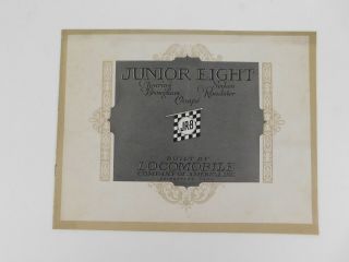 40: Rare Vintage Junior Eight Locomobile Company Auto Advertisement Brochure