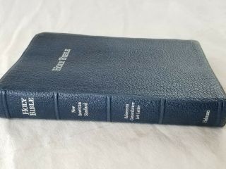 Rare American Standard Bible 1985 Leather NASB HOLY Red Letter Blue 2
