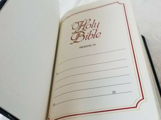 Rare American Standard Bible 1985 Leather NASB HOLY Red Letter Blue 3