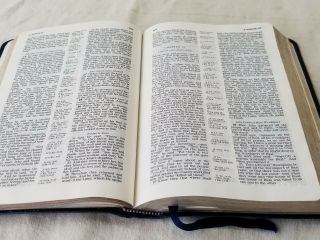 Rare American Standard Bible 1985 Leather NASB HOLY Red Letter Blue 4