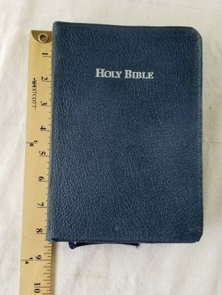 Rare American Standard Bible 1985 Leather NASB HOLY Red Letter Blue 6