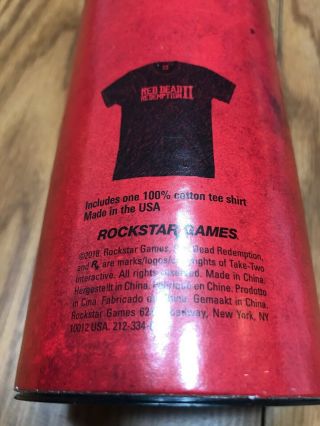 Rare Red Dead Redemption 2 Dynamite Promo Black T - Shirt XXL in Tube Rockstar 2
