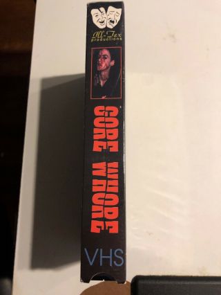 Gore Whore VHS Sub Rosa Studios Ill Tex Productions Zombies Rare OOP 3