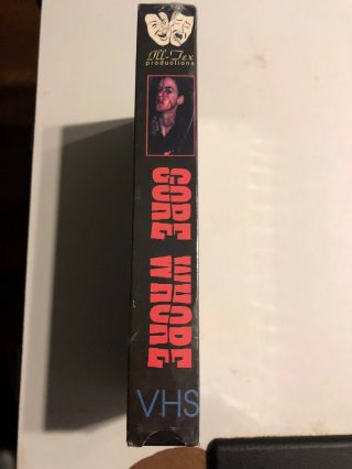 Gore Whore VHS Sub Rosa Studios Ill Tex Productions Zombies Rare OOP 4