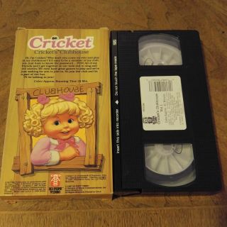 CRICKET ' S CLUBHOUSE VHS VOLUME 1 HI - TOPS VIDEO 1987 RARE CRICKET DOLL 2
