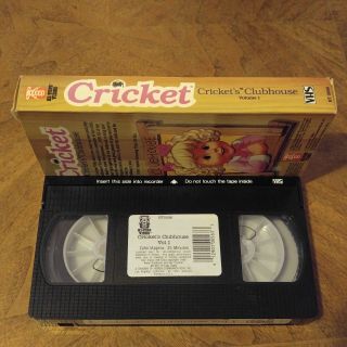 CRICKET ' S CLUBHOUSE VHS VOLUME 1 HI - TOPS VIDEO 1987 RARE CRICKET DOLL 3