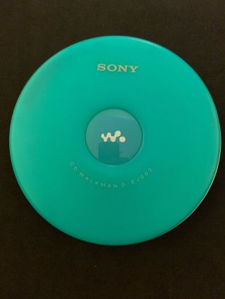 Sony Cd Walkman Portable Player D - Ej002 Cd - R/rw G - Protection Aa Rare