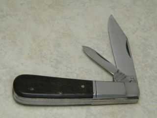 Very Rare Vintage Hudson Knife Co.  Germany Wood Barlow Knife C.  1927