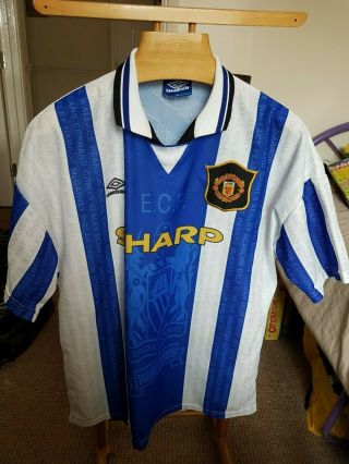 Rare Old Manchester United Away 1994 Football Shirt Size Xtr Large