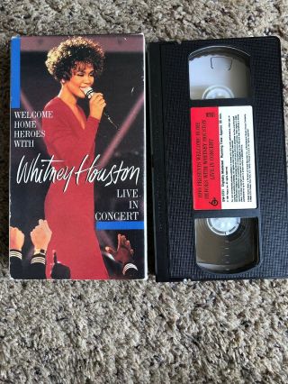 Whitney Houston - Welcome Home Heroes (vhs,  1991) Rare