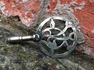 Rare & Unusual Decorative Bracket Clock Key