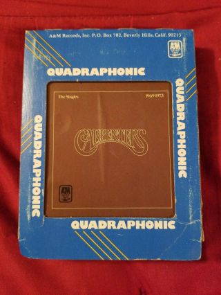 The Carpenters The Singles 1969 - 1973 Quad Tape Quadraphonic 8 - Track Tape Rare 2
