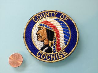 Vintage County Of Cochise Arizona Patch Rare Sew On