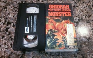 Chidrah The Three Headed Monster Ultra Rare Vhs Tape 1965 Video Treasures