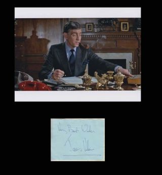 James Villiers (,) 007 James Bond Authentic Autograph As Tanner Fyeo - Rare
