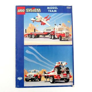 Lego System Model Team - Rare Plane Trucks 5591 Instruction Book 1994