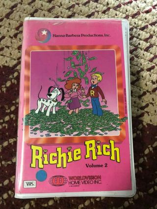 Richie Rich Vol 2 Big Box Slip Rare Oop Vhs