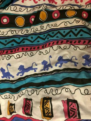 Vtg 90s Disney Lion King Queen Duvet Cover Bedding Rare Sheet Blanket
