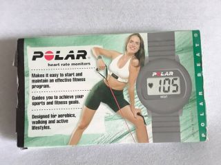 Polar Beat Heart Rate Monitor Watch 1901201 Rare (gray) Needs Battery