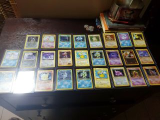 OLD Pokemon 26 rare cards 15 are holo 6