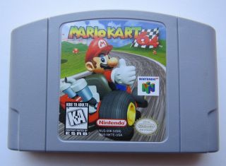 Oem Mario Kart Nintendo 64 N64 Authentic Rare Retro Video Game Cart Racing Good
