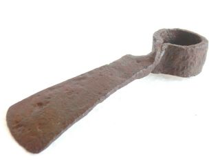 Antique 18th C.  Wrought Iron Blacksmith Made Hoe Grubber Dibble Old Plant Rare