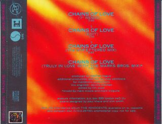 ERASURE Chains Of Love STEPHEN HAGUE Mispress RARE 1988 PROMO CD 4 TRACK SINGLE 2