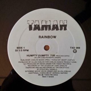 Hi - Nrg 12 " Rainbow Humpty Dumpty Tamah Rare Canada