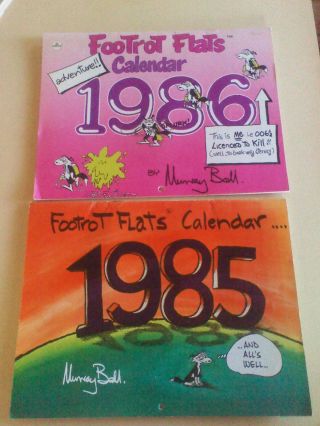 Rare Find Vintage Footrot Flats Calendars (1985 And 1986) In