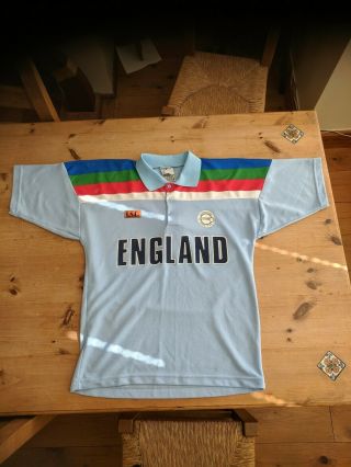 Rare 1992 England World Cup Cricket Shirt M Medium