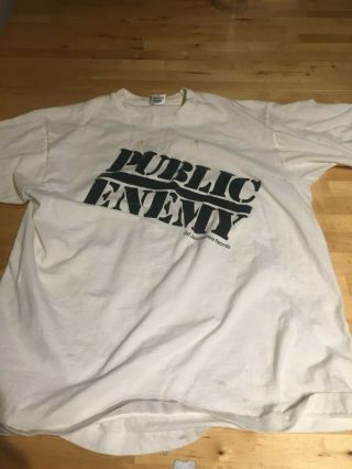 Public Enemy - Promotional T - Shirt For Fear Of A Black Planet - Size: L - Rare