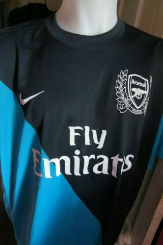 Mens Arsenal Away Shirt 2011 - 12 Uk Size Xxxl 3xl Rare Retro Gunners