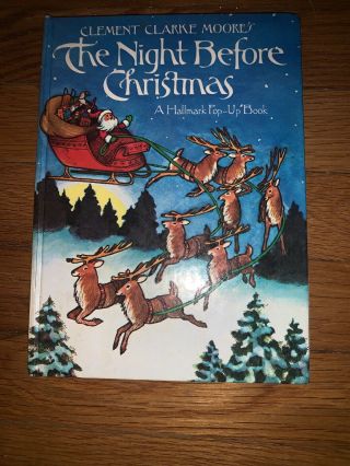 The Night Before Christmas By Clement Clarke Moore’s A Hallmark Pop - Up Book Rare