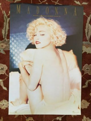 Madonna Blonde Ambition Rare Tour Poster From 1990